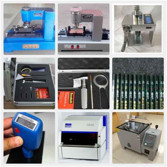 Display of Electrophoresis Processing and Testing Equipment