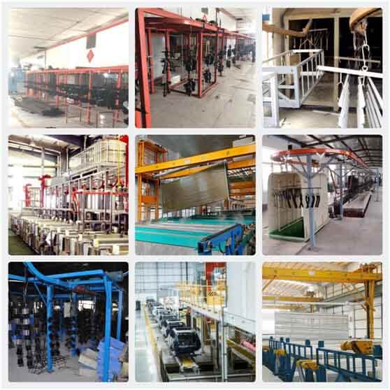 Electrophoretic coating processing production line display