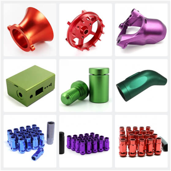 Sample Cases of Colored Anodizing