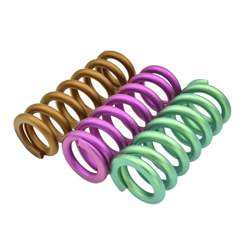 Shock absorbing titanium spring Color titanium compression spring