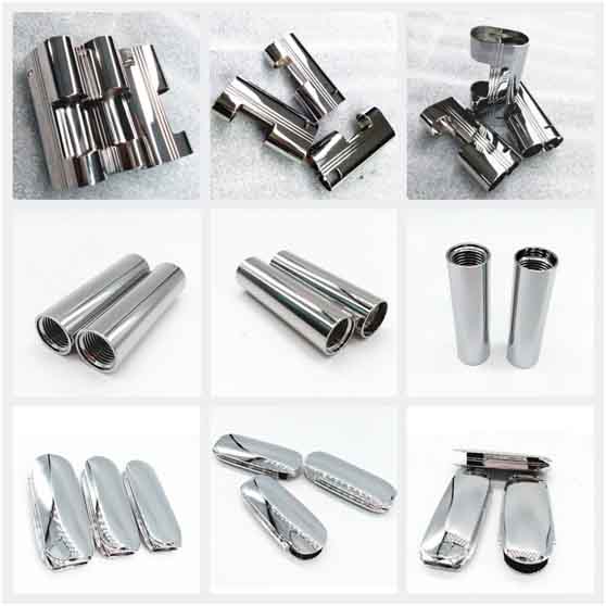 Showcase of Decorative Chrome Plating Samples