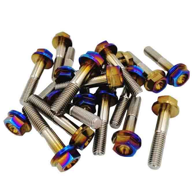 Titanium automatic lathe screws