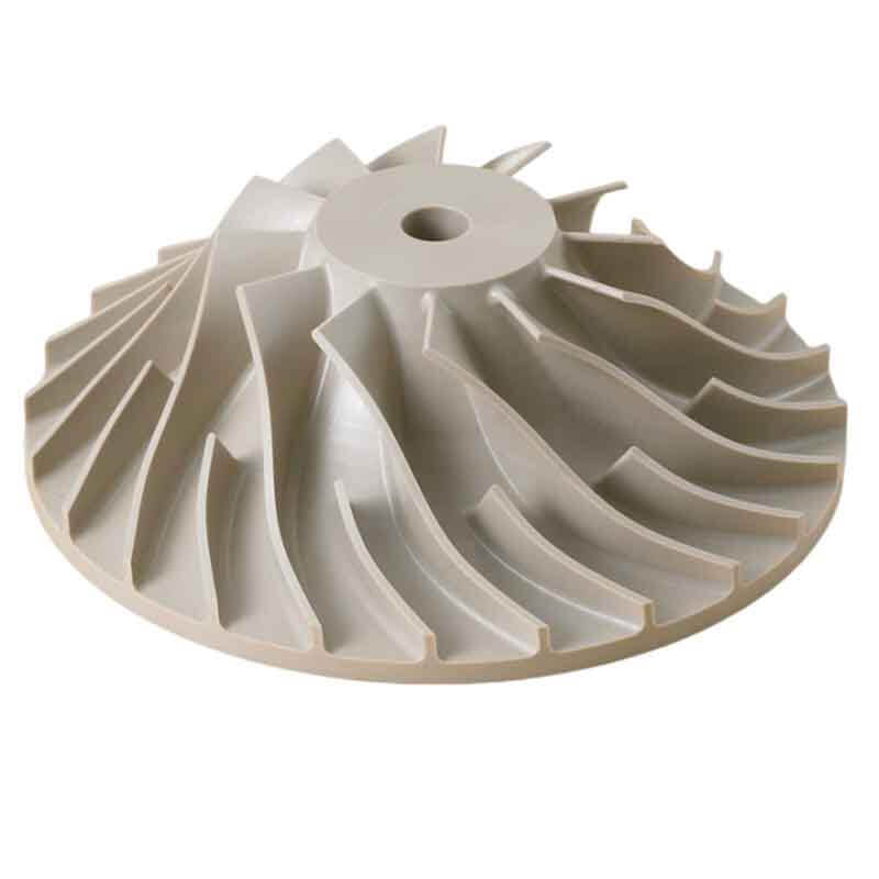 PEEK CNC machining impeller