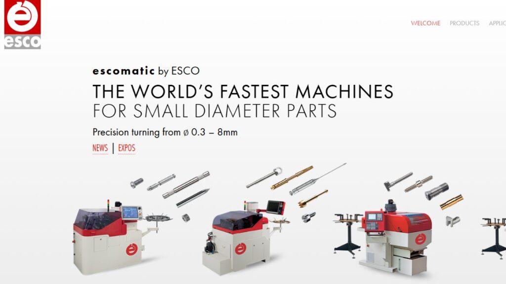 Escomatic (Switzerland) Swiss lathe manufacturer